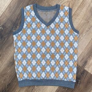 Boys Sweater Vest Layer Winter Outfit Dressy Warm Size 8